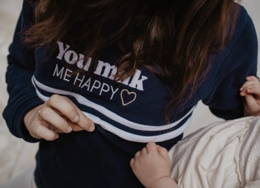 Sweat allaitement YOU MILK ME HAPPY de You & Milk – Image 4