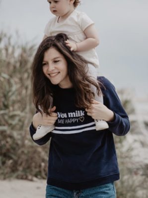 Sweat allaitement YOU MILK ME HAPPY de You & Milk