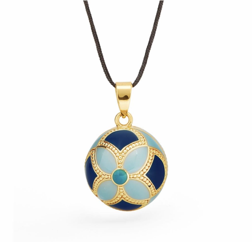 Bola BYZANCE - Email multicolor - Doré Or 18 carats de Cache Coeur