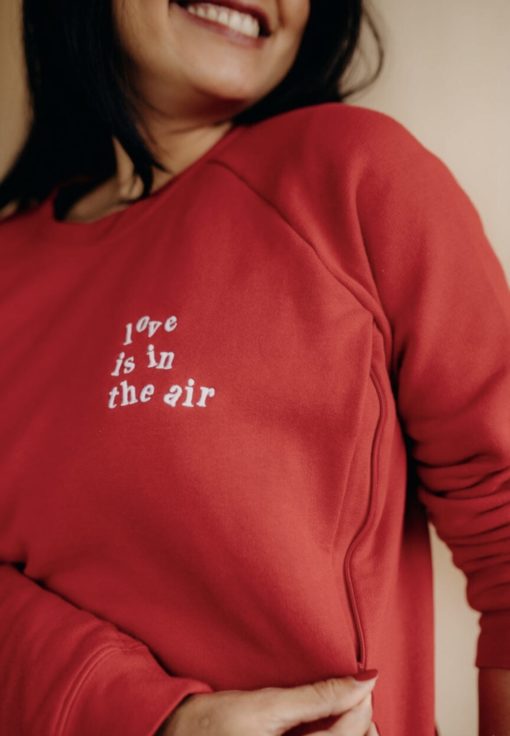 Sweat allaitement LOVE IS IN THE AIR de Atelier Belette – Image 4