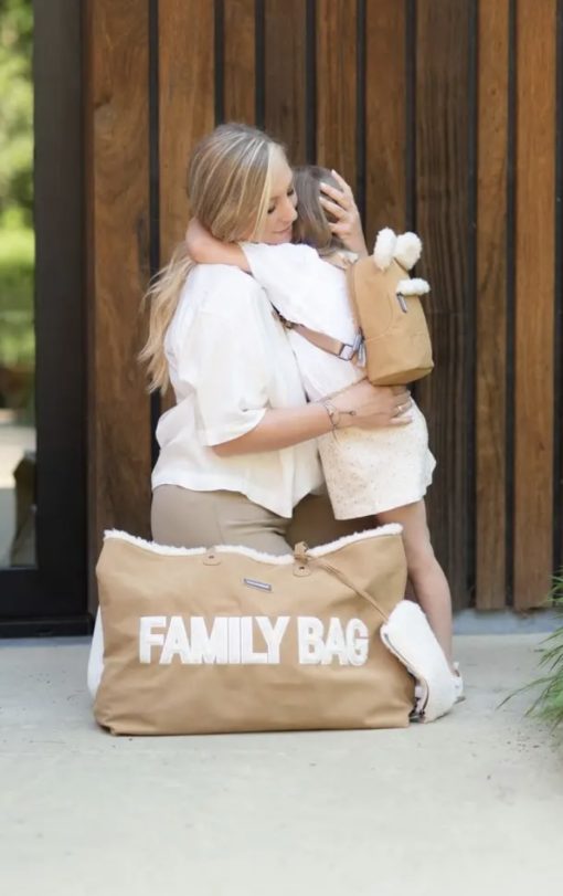 Sac a langer Family Bag daim beige 8