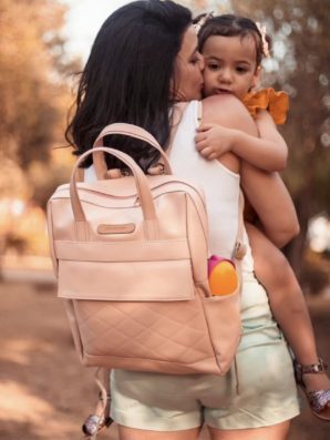 Soldes 189 Sac à langer CAMY Rose Poudré (existe en Bleu) de la marque Primanata