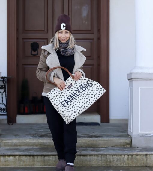 Sac à langer FAMILY BAG blanc cassé léopard de la marque Childhome – Image 6