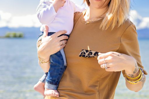 T shirt allaitement camel WILD BABY 8