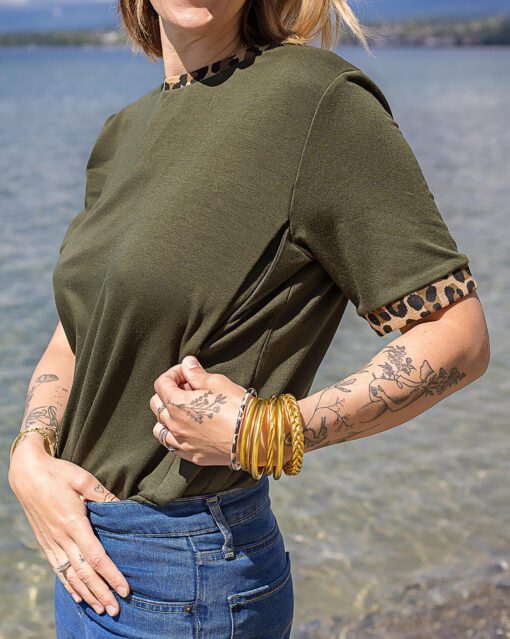 T shirt allaitement khaki WILD LOVE 10