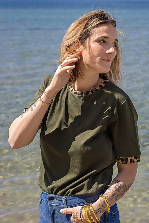 T shirt allaitement khaki WILD LOVE 6