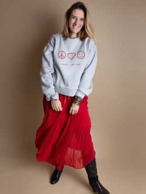 Sweat allaitement PEACE, LOVE & JOY de JALLU'S'IN