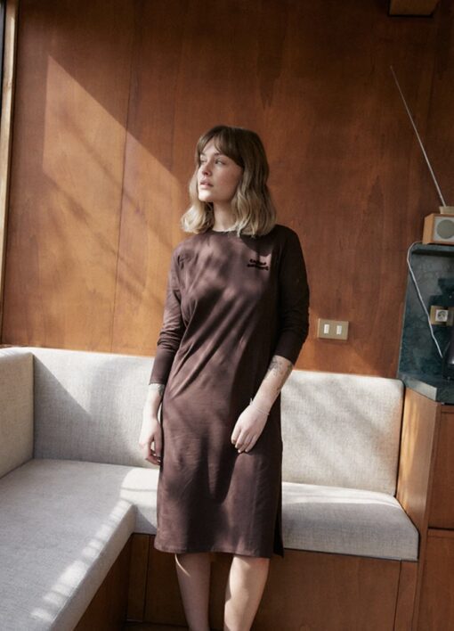 Robe allaitement P'ALLAITE brune (existe en noir) de Tajinebanane