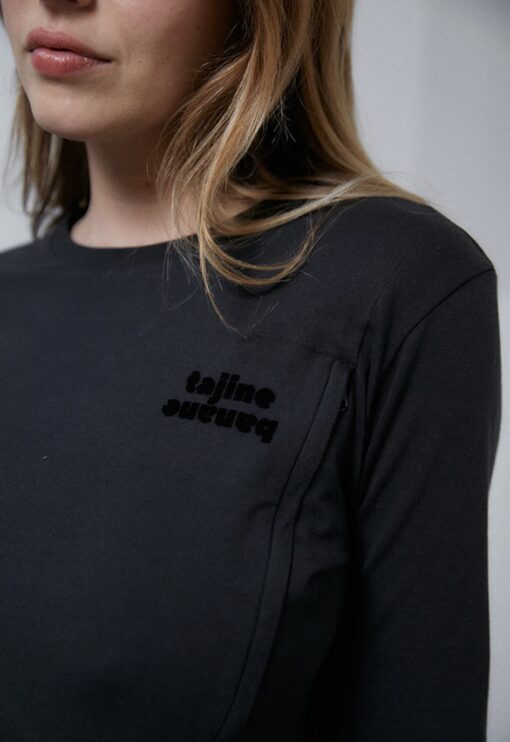 Robe allaitement P'ALLAITE noire (existe en brun) de Tajinebanane – Image 4