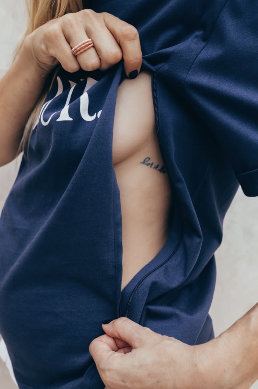 T shirt bleu marine AMOUR