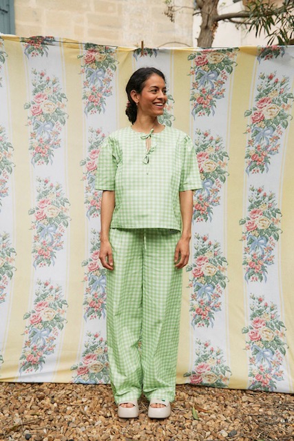 Blouse allaitement SE TENIR A CARREAUX 2