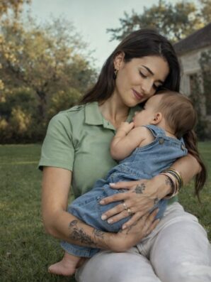 Polo allaitement JADE vert d'eau de JALLU'S'IN