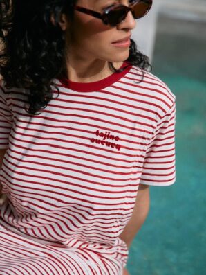 Robe d'allaitement TEE marinière (existe en nombreux coloris) de Tajinebanane
