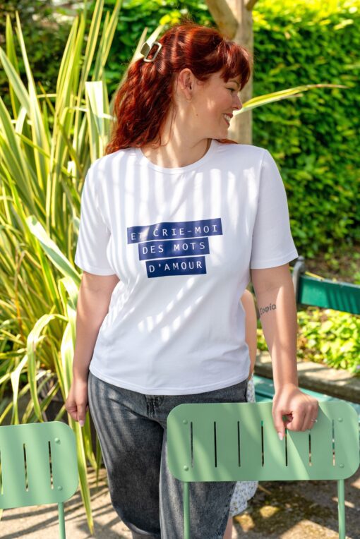 T-shirt allaitement ET CRIE-MOI DES MOTS D'AMOUR de la marque JALLU'S'IN – Image 9