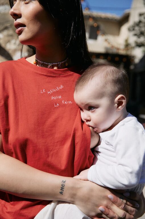 T-shirt allaitement LE MEILLEUR POUR LA FAIM de Tajinebanane