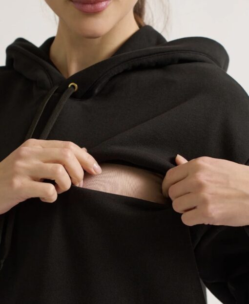 Hoodie Grossesse/Allaitement BOSTON terracotta de Cache Coeur (existe en 2 coloris) – Image 11