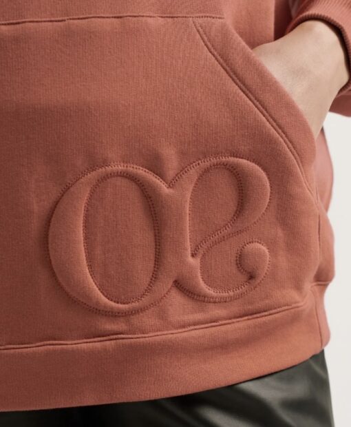 Hoodie Grossesse/Allaitement BOSTON terracotta de Cache Coeur (existe en 2 coloris) – Image 5