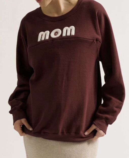 Sweat Grossesse/Allaitement MOM ivoire de Cache Coeur (existe en 2 coloris) – Image 11