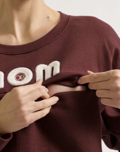 Sweat Grossesse/Allaitement MOM ivoire de Cache Coeur (existe en 2 coloris) – Image 14