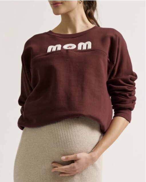 Sweat Grossesse/Allaitement MOM ivoire de Cache Coeur (existe en 2 coloris) – Image 13