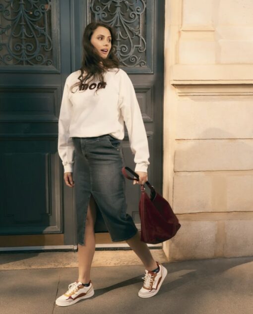 Sweat Grossesse/Allaitement MOM ivoire de Cache Coeur (existe en 2 coloris) – Image 7