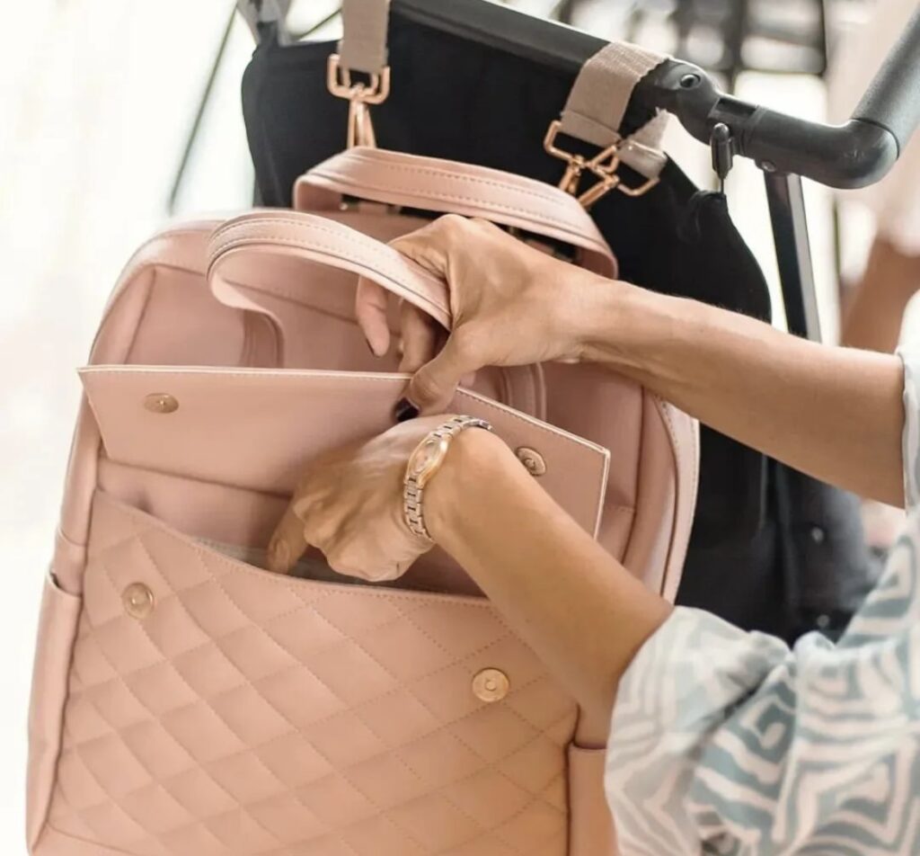 Sac à langer CAMY rose (existe également en bleu) - Primanata