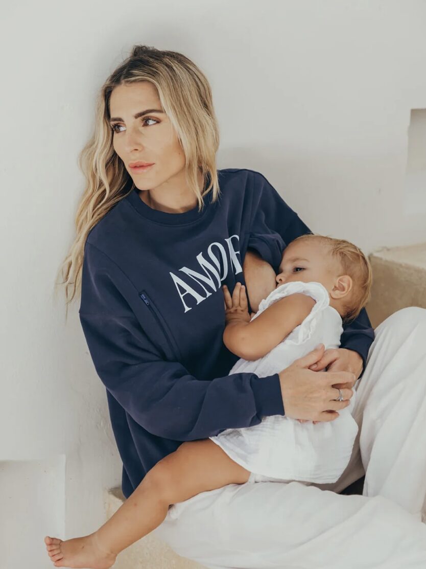 23 Mai Paris : vêtements d'allaitement stylés et confortables 11 Sweat allaitement AMOUR 23 Mai Paris edited