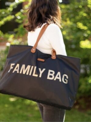 Sac à langer FAMILY BAG Noir/Or de Childhome