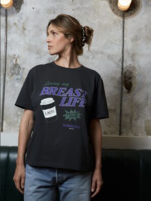T-Shirt allaitement LIVING MY BREASTLIFE de Tajinebanane
