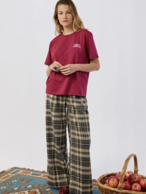 T-shirt allaitement P'ALLAITE Grenat de Tajinebanane