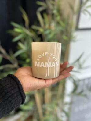Bougie LOVE YOU MAMA de Toiles Chics