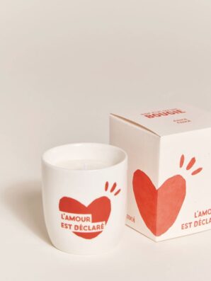 Bougie/tasse L'AMOUR EST DECLARE de Emoi Emoi