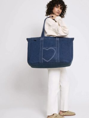 Cabas COEUR en denim de Emoi Emoi
