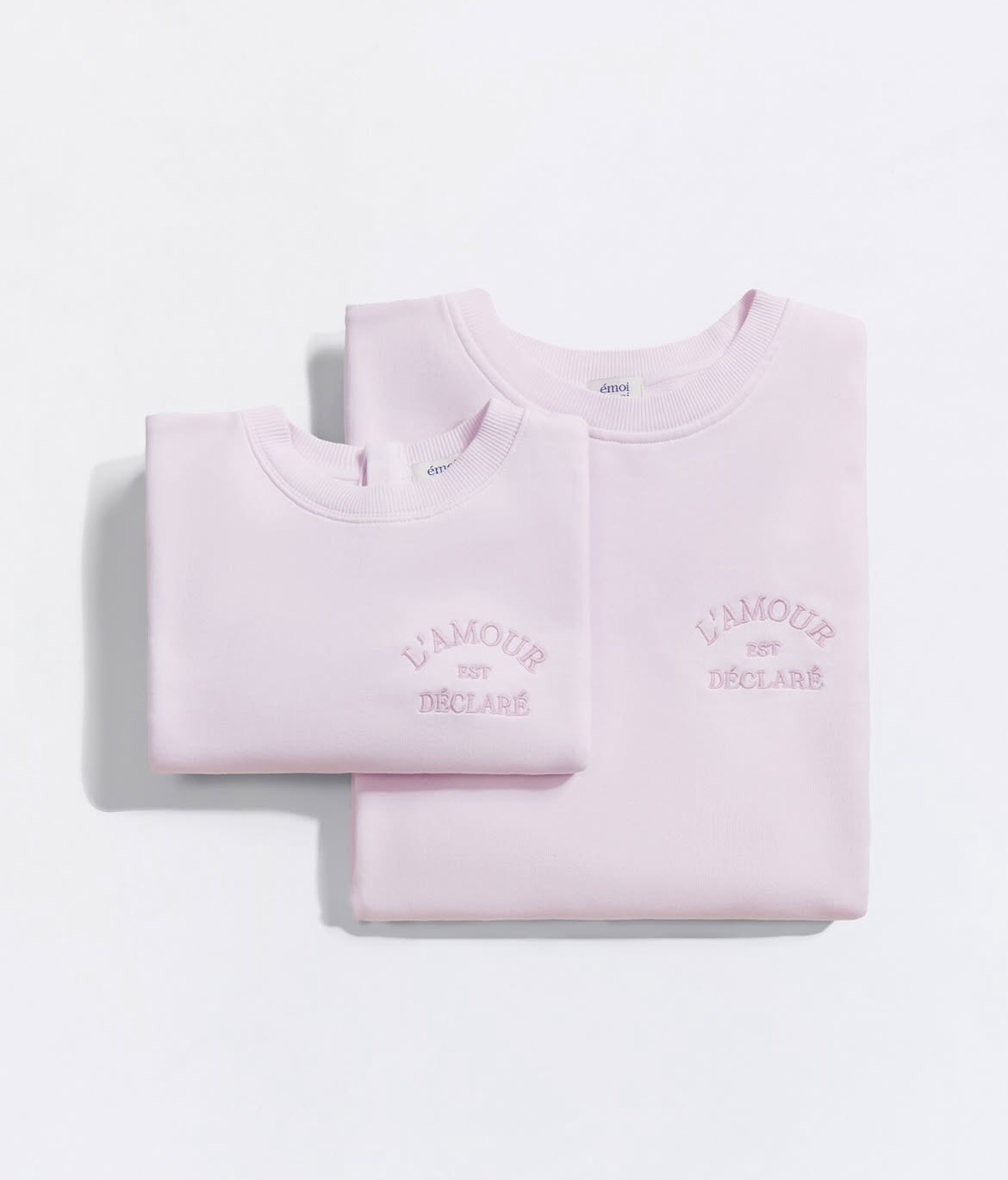 Sweat non allaitement bebeenfant LAMOUR EST DECLARE rose 2