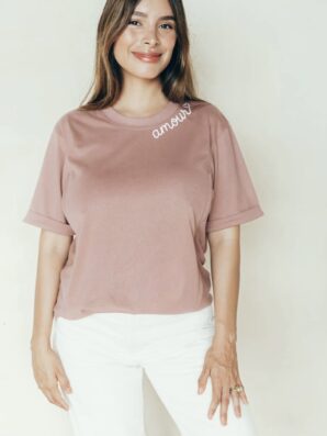 T-shirt d'allaitement MOKA AMOUR de la marque 23 MAI PARIS