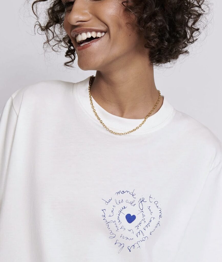Idées cadeaux pour la Fête des Mères en Suisse 5 T-shirt non allaitant JE T'AIME de Emoi Emoi