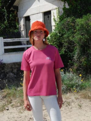 T-shirt allaitement adapté à la grossesse P'ALLAITE Framboise de Tajinebanane